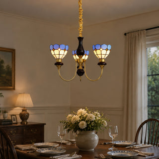 Ramona Stained Glass Chandelier