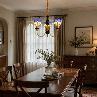Ramona Stained Glass Chandelier