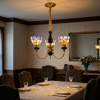 Ramona Stained Glass Chandelier