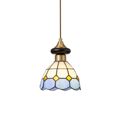 Ramona Stained Glass Mini Pendant