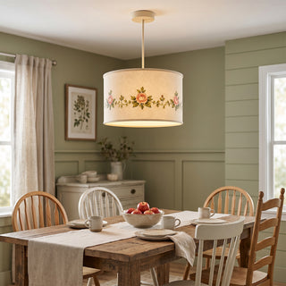 Rosalind Floral Fabric Pendant Lamp