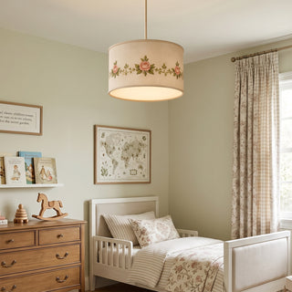 Rosalind Floral Fabric Pendant Lamp