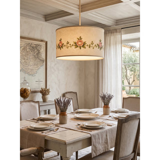 Rosalind Floral Fabric Pendant Lamp
