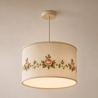 Rosalind Floral Fabric Pendant Lamp