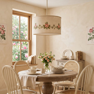 Rosalind Floral Fabric Pendant Lamp