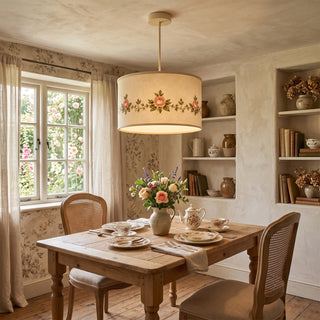 Rosalind Floral Fabric Pendant Lamp