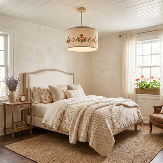 Rosalind Floral Fabric Pendant Lamp