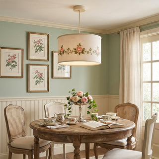 Rosalind Floral Fabric Pendant Lamp