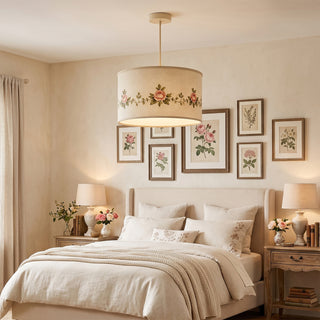 Rosalind Floral Fabric Pendant Lamp