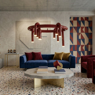 Rosso U-Shaped Chandelier