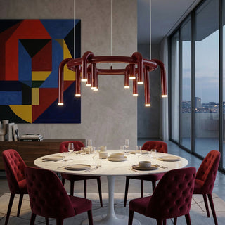 Rosso U-Shaped Chandelier