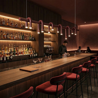 Rosso U-Shaped Chandelier