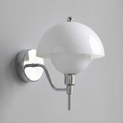Chrome & White Glass