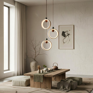 Runde Travertine Pendant Lamp