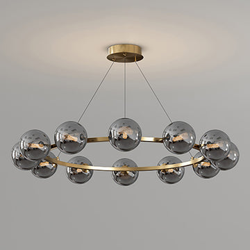 12 heads: D 34.6″ x H 4.7″ / D 88cm x H 12cm