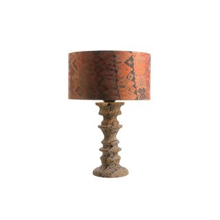 Sahar Travertine Totem Table Lamp