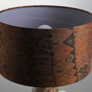Sahar Travertine Totem Table Lamp