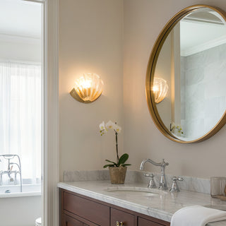 Seashell Glass Wall Sconce