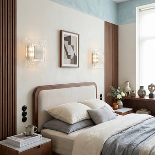 Severin Tiered Ice Glass Sconce