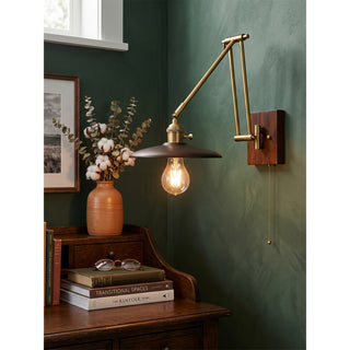 Sieals Saucer Swing Arm Sconce