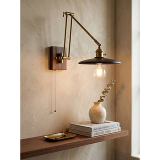 Sieals Saucer Swing Arm Sconce
