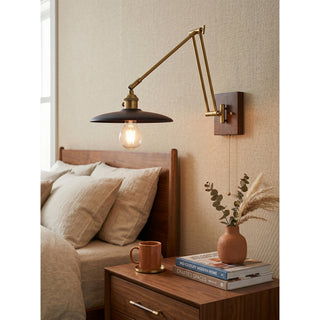 Sieals Saucer Swing Arm Sconce