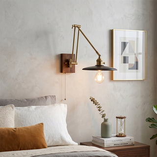Sieals Saucer Swing Arm Sconce