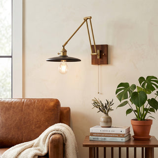 Sieals Saucer Swing Arm Sconce