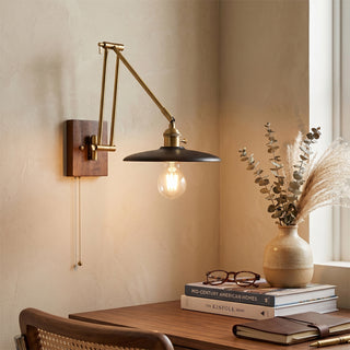 Sieals Saucer Swing Arm Sconce