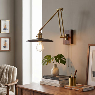 Sieals Saucer Swing Arm Sconce
