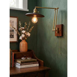 Sieals Saucer Swing Arm Sconce