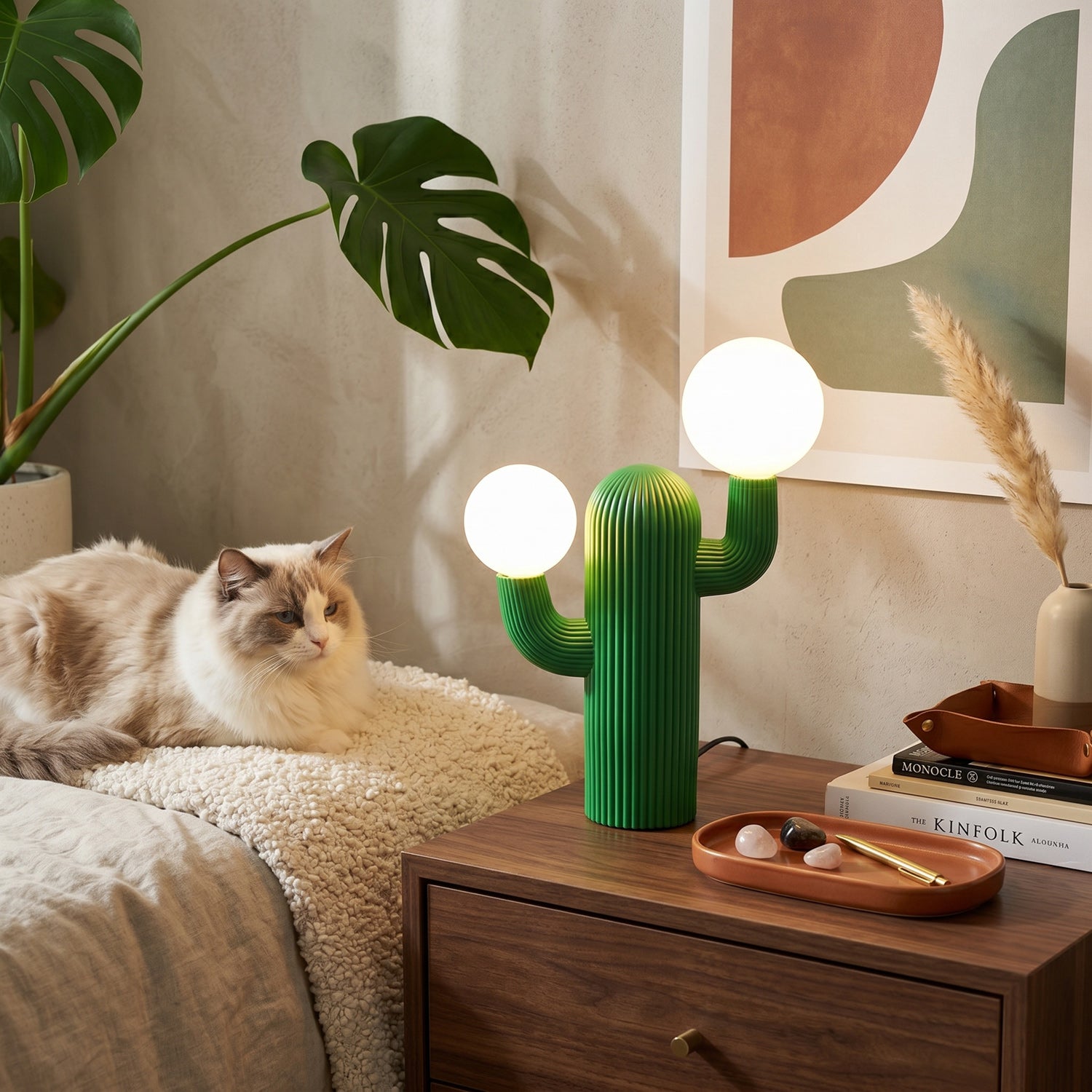 Sonora Fluted Cactus Table Lamp – Pinlighting
