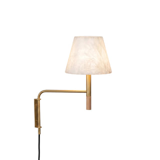 Soren Alabaster Plug-In Wall Sconce