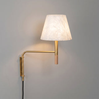 Soren Alabaster Plug-In Wall Sconce
