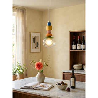 Stacked Glass Pendant Light