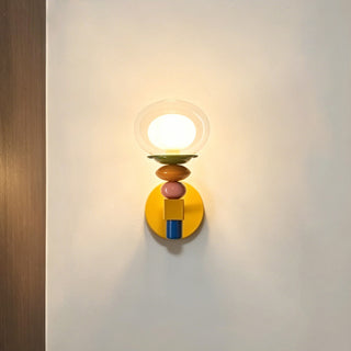 Stacked Glass Wall Sconce
