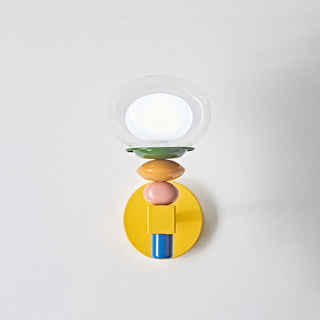 Stacked Glass Wall Sconce