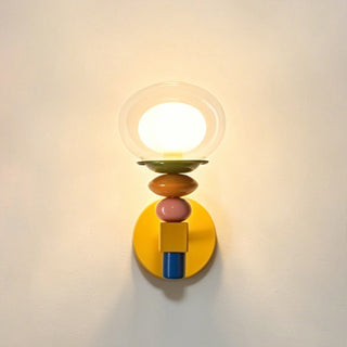 Stacked Glass Wall Sconce