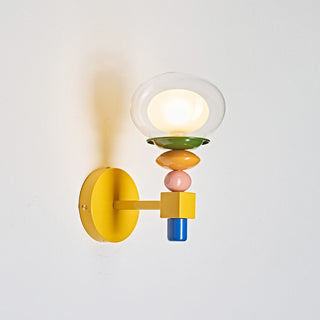 Stacked Glass Wall Sconce