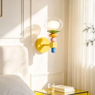 Stacked Glass Wall Sconce