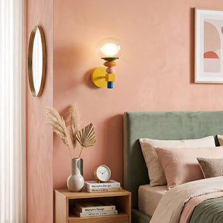 Stacked Glass Wall Sconce