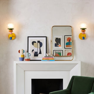 Stacked Glass Wall Sconce