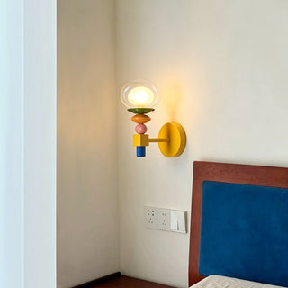 Stacked Glass Wall Sconce