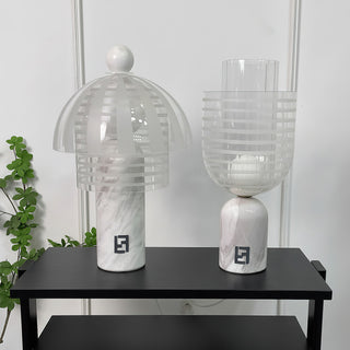 Striara Marble Dome Table Lamp