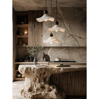 Terra Ruffled Resin Pendant Light