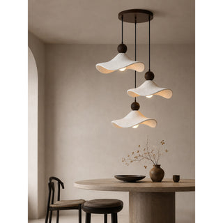 Terra Ruffled Resin Pendant Light