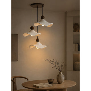 Terra Ruffled Resin Pendant Light