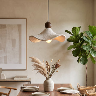 Terra Ruffled Resin Pendant Light