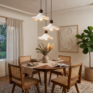 Terra Ruffled Resin Pendant Light