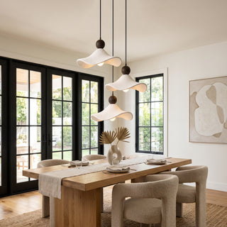 Terra Ruffled Resin Pendant Light